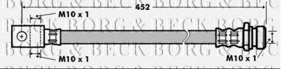 BORG & BECK bbh7157 -  Тормозной шланг